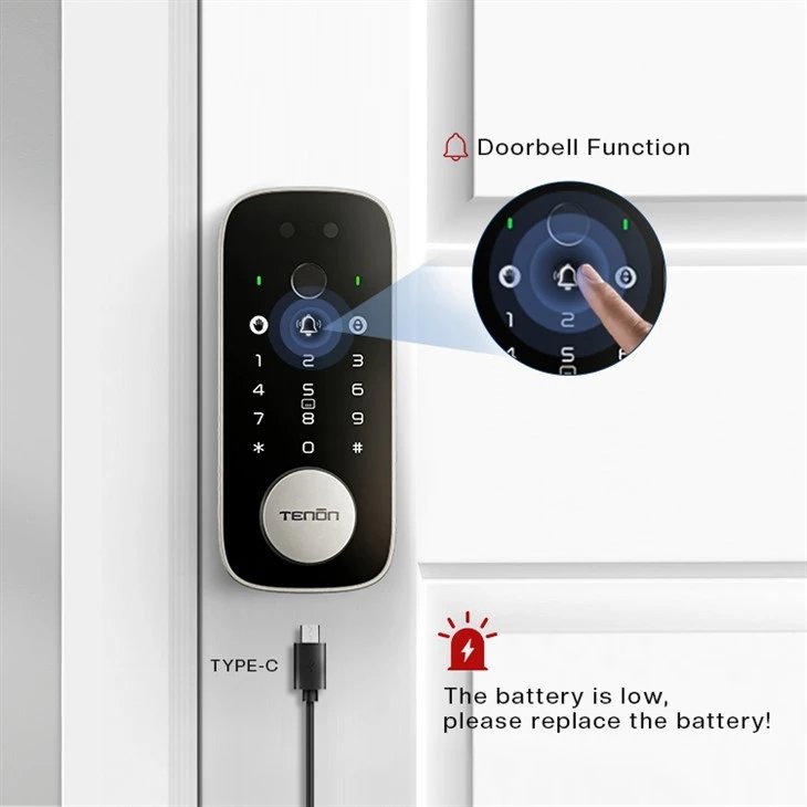 Tenon K12 Pro — тонкий замок с венами ладони 4