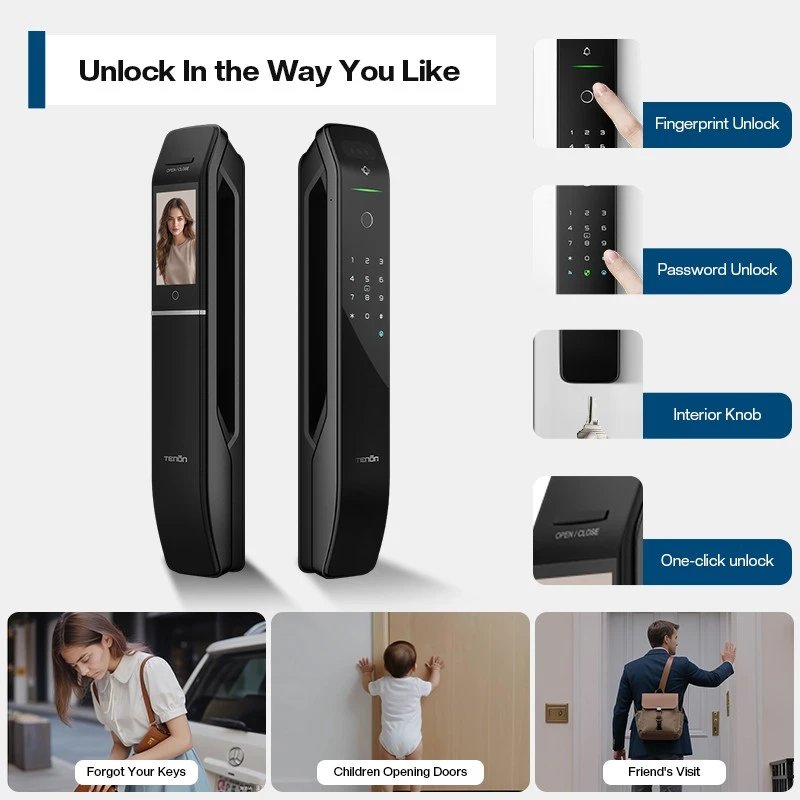Tenon A6 Pro — Face ID'li avtomatik qulf 3